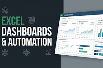 create excel dashboards and automate spreadsheets