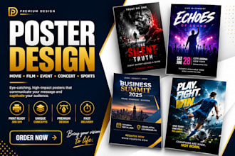 design movie poster film and event poster design sport music event poster design