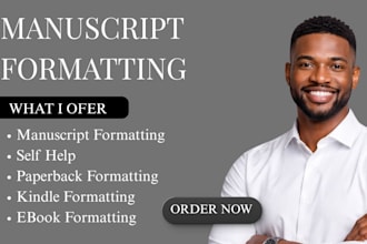 manuscript formatting, self help, paperback formatting, kindle formatting