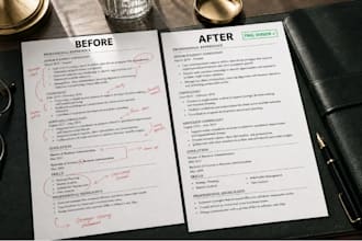 proofread and improve your resume and cover letter