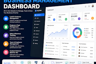 build a custom CRM and business management dashboard