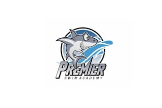 design professional premier swim academy logo