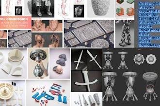 repair stl file, fixed 3d model, prepare and edit stl for 3d printing
