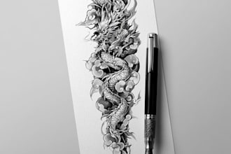 design a professional japanese tattoo design