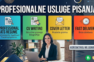 professional ats resume, CV and cover letter writing