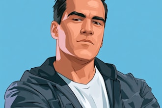 create a gta style vector cartoon portrait from your photo