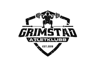 design sports club weightlifting functional fitness logo