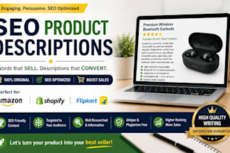 write SEO friendly product descriptions