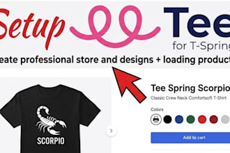 do tee spring setup and upload designs