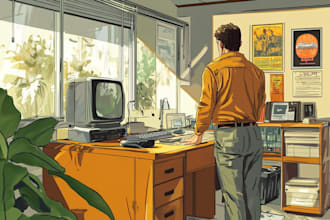 draw professional comic book illustration graphic