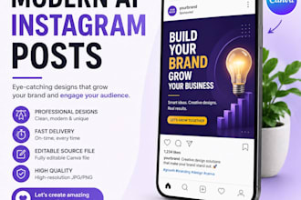 design modern ai instagram posts in canva