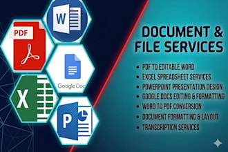 convert pdf to word or pdf to excel