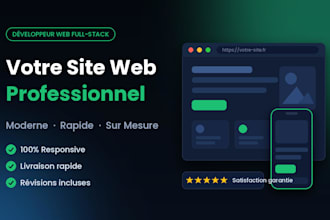 créer votre site web moderne, rapide et responsive