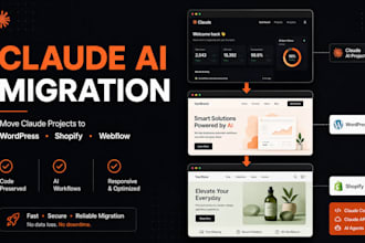 migrate claude ai website claude code app to shopify replit wordpress astra webf