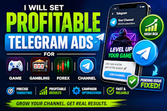 set convert telegram ads for telegram game, forex channel fix ads pending issue