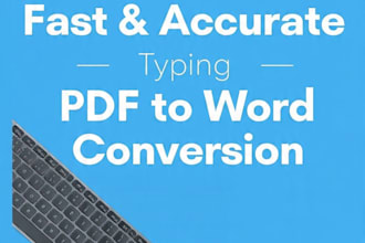 do fast and accurate typing and pdf to word conversion