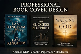 design a professional ai book cover for amazon KDP