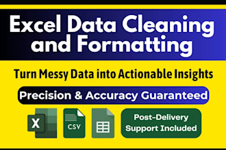 format, clean, merge excel spreadsheets