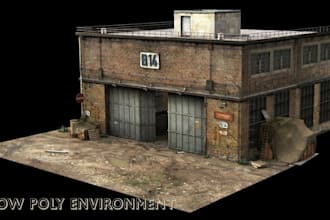 create ps1 psx ps2 low poly environments retro horror maps stylized game worlds