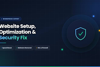 wordpress website setup, optimization and security fix