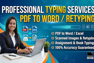 retype PDF, scanned images, reports, or books to word