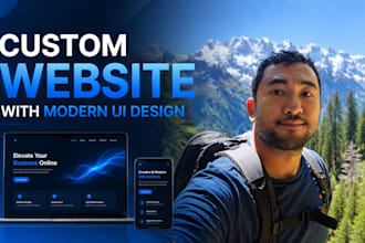 design redesign a modern full stack website or app with stunning UI and UX
