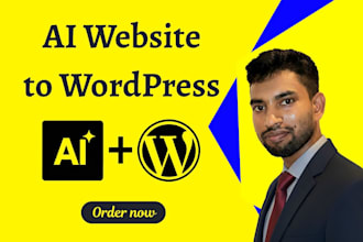convert lovable bolt v0 or claude ai website to wordpress