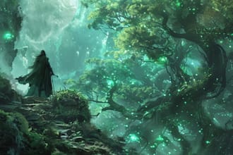 draw illustration, fantasy character design concept art