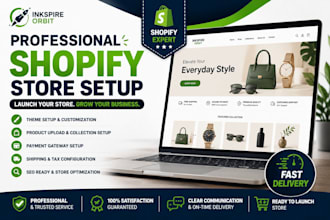 set up a professional shopify store for your ecommerce business