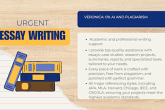 provide urgent essay writing, report writing, and apa paper assistance