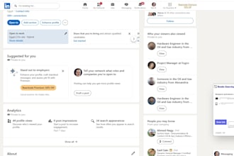 create , write  and optimize linkedin profiles