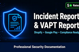 write a professional cybersecurity incident report or vapt report