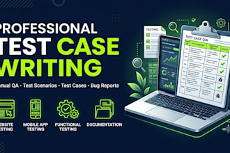 write professional QA test cases for website and mobile app