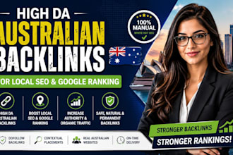 build high da australian backlinks for local seo and google ranking