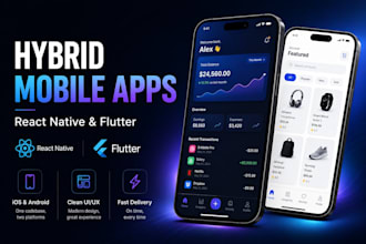 build a react native or flutter app