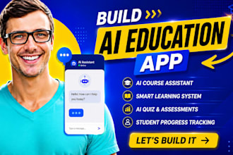 build bubble ai education app ai elearning course lms edtech flutter ai saas
