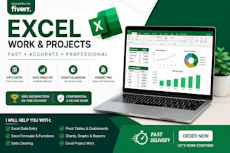do accurate data entry, excel and web research