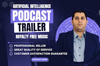 make an ai trailer for your podcast with royalty free music