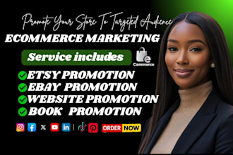do ecommerce marketing ebay promotion etsy promotion shopify marketing