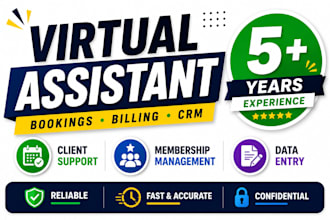 be your virtual assistant for bookings, billing and client support
