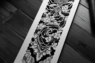 design a unique japanese tattoo design