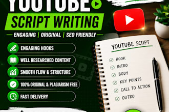 write engaging youtube scripts for faceless channels