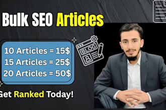 write bulk articles and bulk SEO blog posts