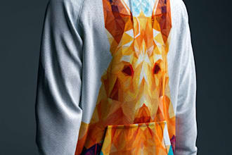 design a hoodie in a modern and trendy style