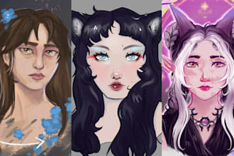 anime, stylized portrait of you or your character