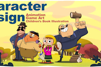 design professional animation characters