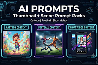 create ai image prompts and thumbnail prompts for youtube shorts