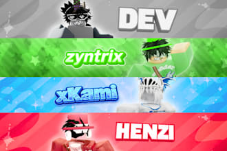 make you an astonishing roblox gfx banner for youtube