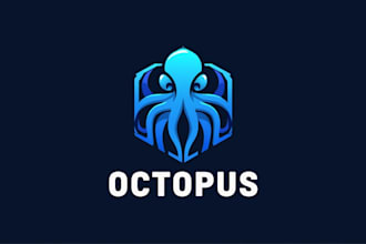design outstanding octopus logo with express delivery