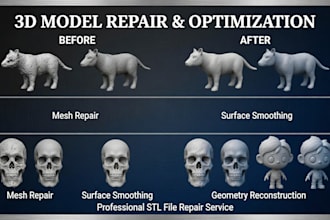 repair, edit, modify and fix stl files for perfect 3d printing